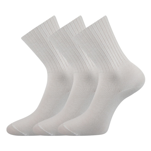 Zdravotní ponožky 3 kusy v balení VoXX Diarten bílá Velikost: 41-42
