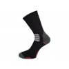 Sportovní Ponožky NOVIA Thermo černočervená1