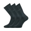 Společenské ponožky 3 kusy v balení Lonka Comfort tmavě šedá