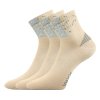 Sportovní Ponožky 3 kusy v balení VoXX Codex béžová