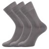 Bambusové ponožky 3 kusy v balení Lonka Deli světle šedá
