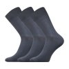 Společenskéí ponožky 3 kusy v balení Boma Radovan tmavě šedá