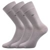 Zdravotní ponožky 3 kusy v balení Lonka Diagon světle šedá