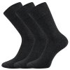 Společenské ponožky 3 kusy v balení Lonka Diagram antracit