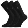 Společenské ponožky 3 kusy v balení Lonka Mopak černá