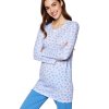 Dámské Pyžamo Dlouhé FOLTÝN face DPD96