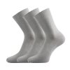 Bambusové ponožky 3 kusy v balení Lonka Badon světle šedá