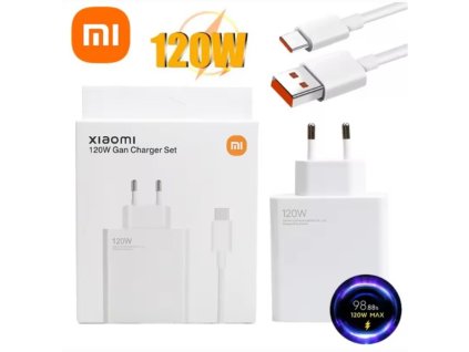 Xiaomi 120W a USB kábel 1M Biela