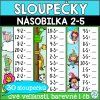 SLOUPEČKY S NÁSOBILKOU 2-5 (třicet sloupečků s veselými obrázky)