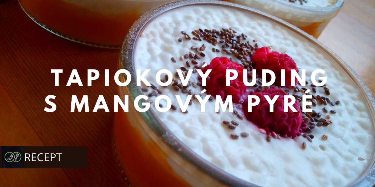 Tapiokový puding s mangovým pyré