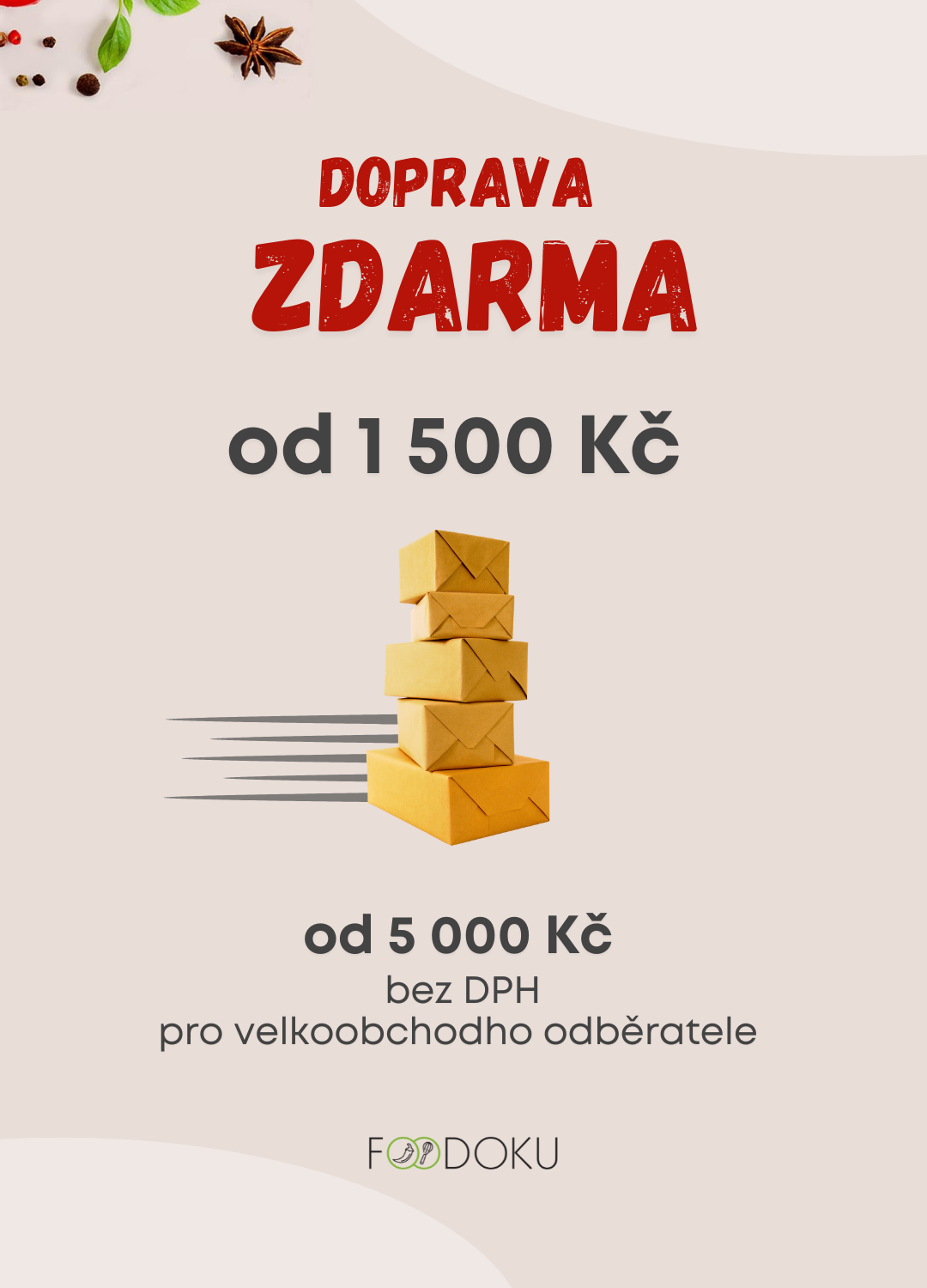 Doprava zdarma levý sloupec