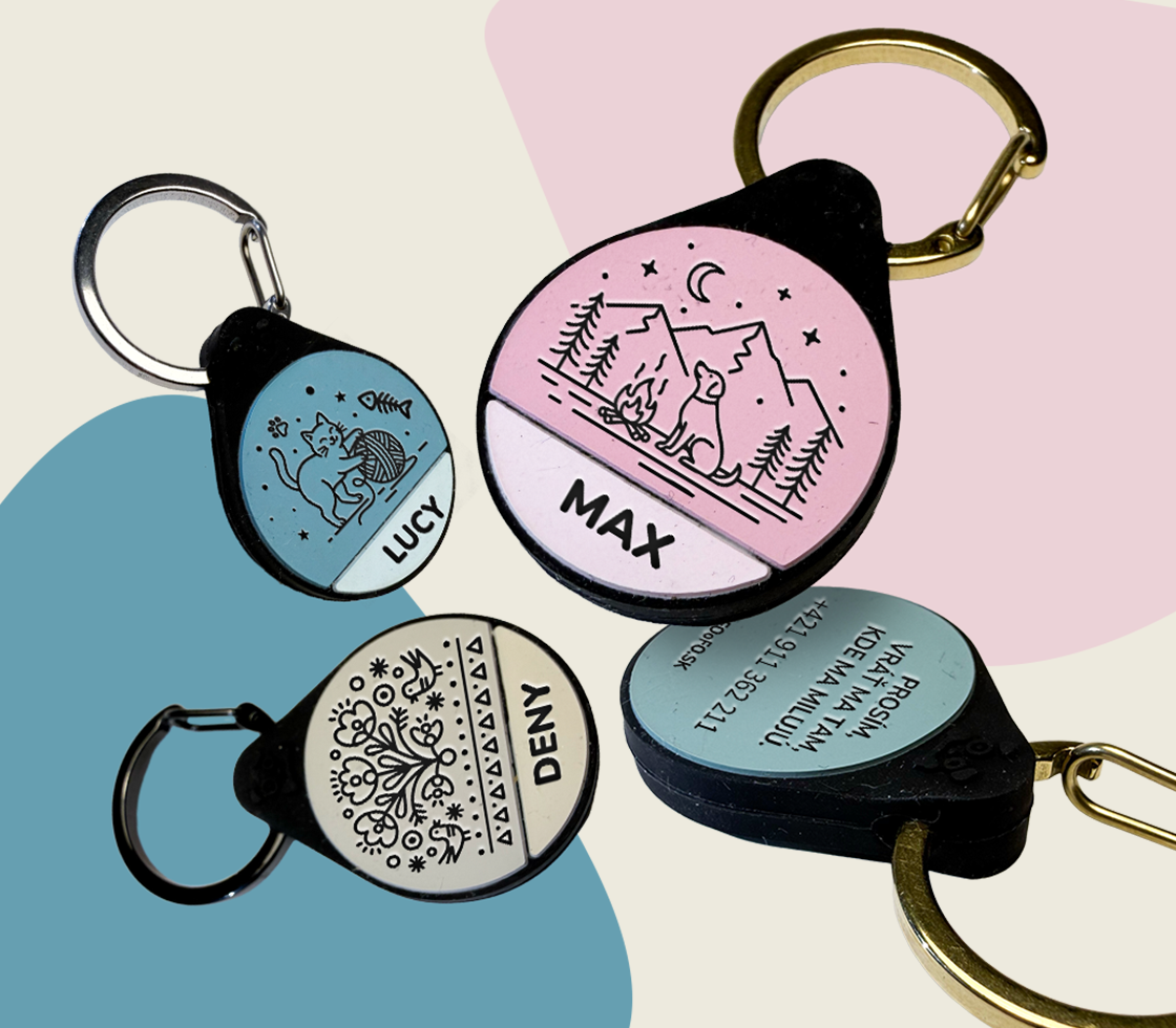 Silikónová ID známka pre psa