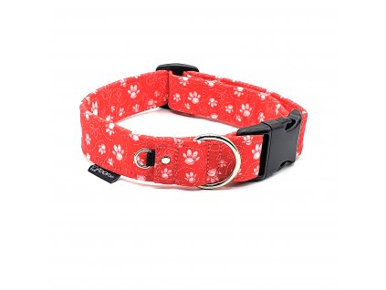 Obojek Foofoo Design Paw Red 1 1