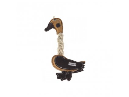 animALL Kožená kachna s provazy, 31 cm
