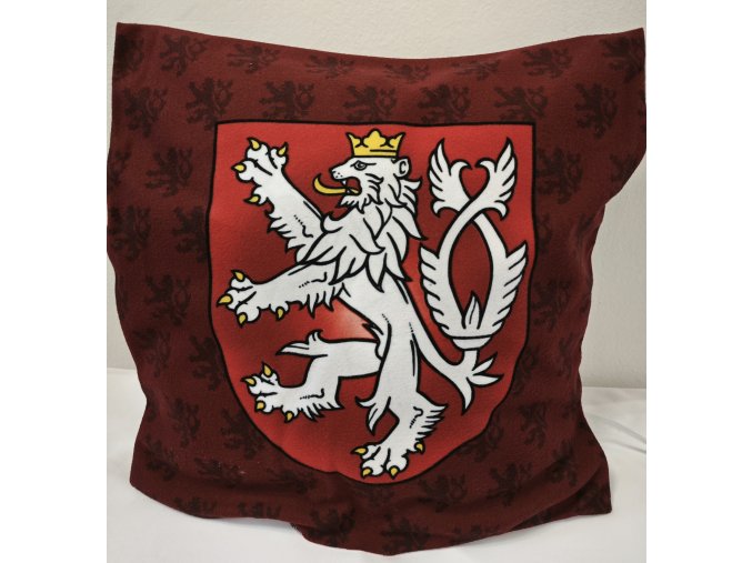 Polštářek - Český lev (červený)