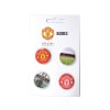 man utd four pack button badges 2
