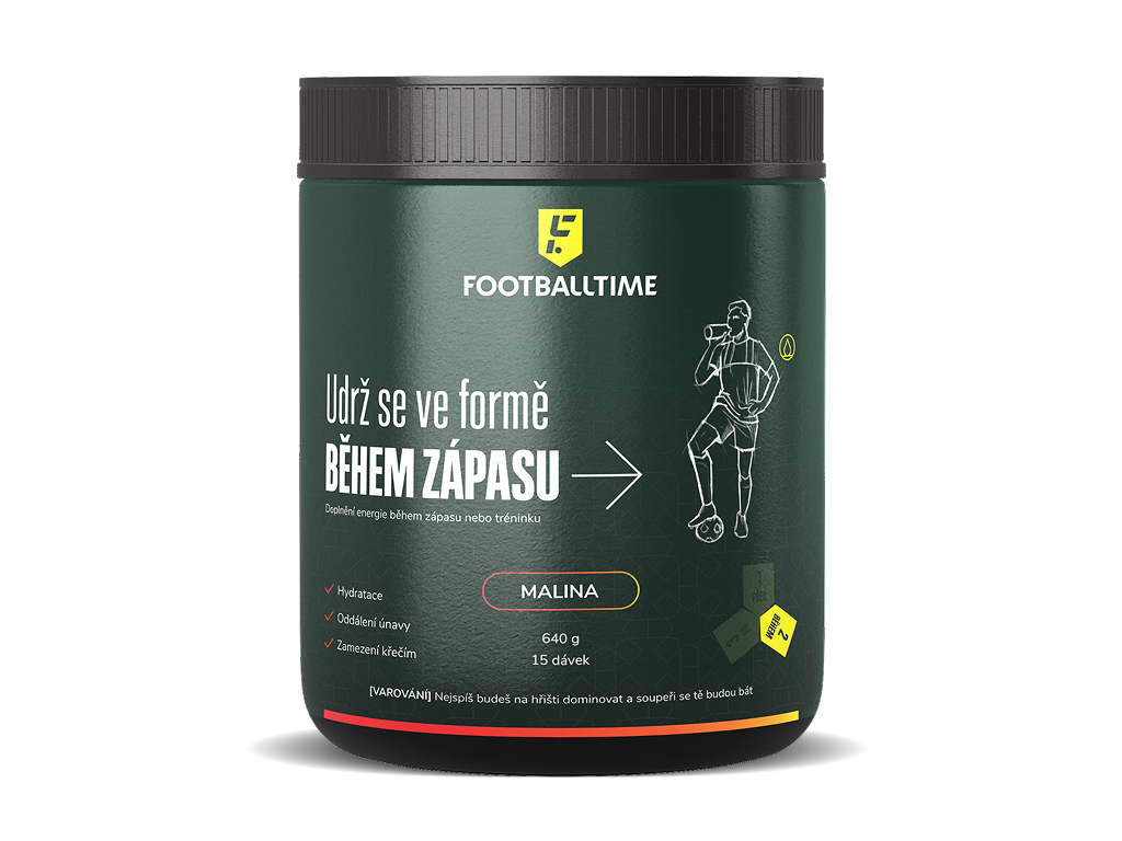 Levně FootballTime Udrž se ve formě BĚHEM ZÁPASU Příchuť: Malina, Počet dávek: 15