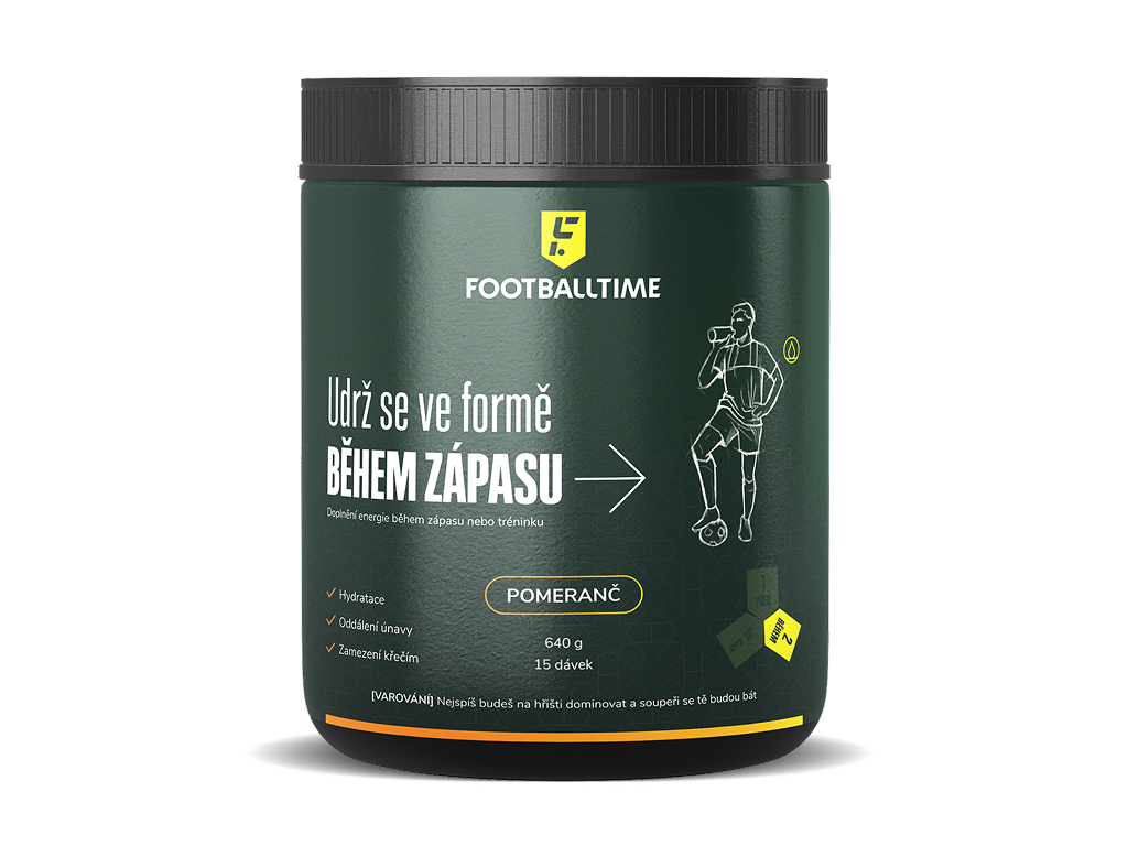 Levně FootballTime Udrž se ve formě BĚHEM ZÁPASU Příchuť: Pomeranč, Počet dávek: 15