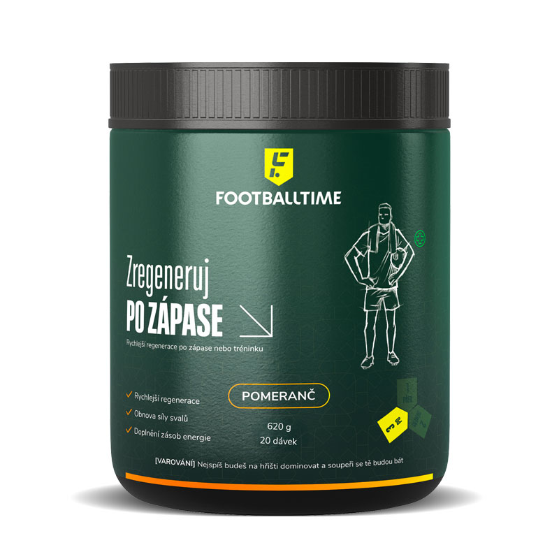 Levně FootballTime Zregeneruj PO ZÁPASE Příchuť: Pomeranč