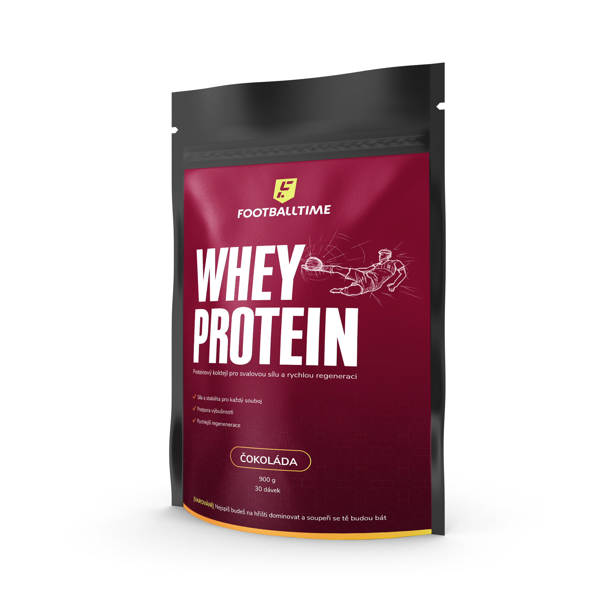 Levně FootballTime WHEY Protein - čokoláda