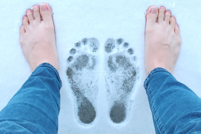 Feet exposure to cold