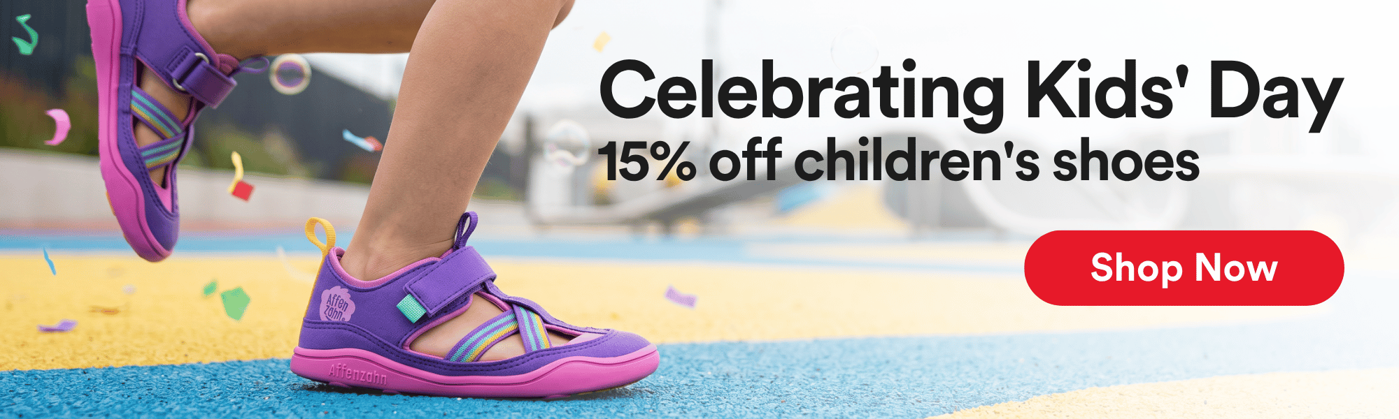 🎉 Kids' Day treat? Use code KIDS15 for 15% off all ull-price children's shoes.