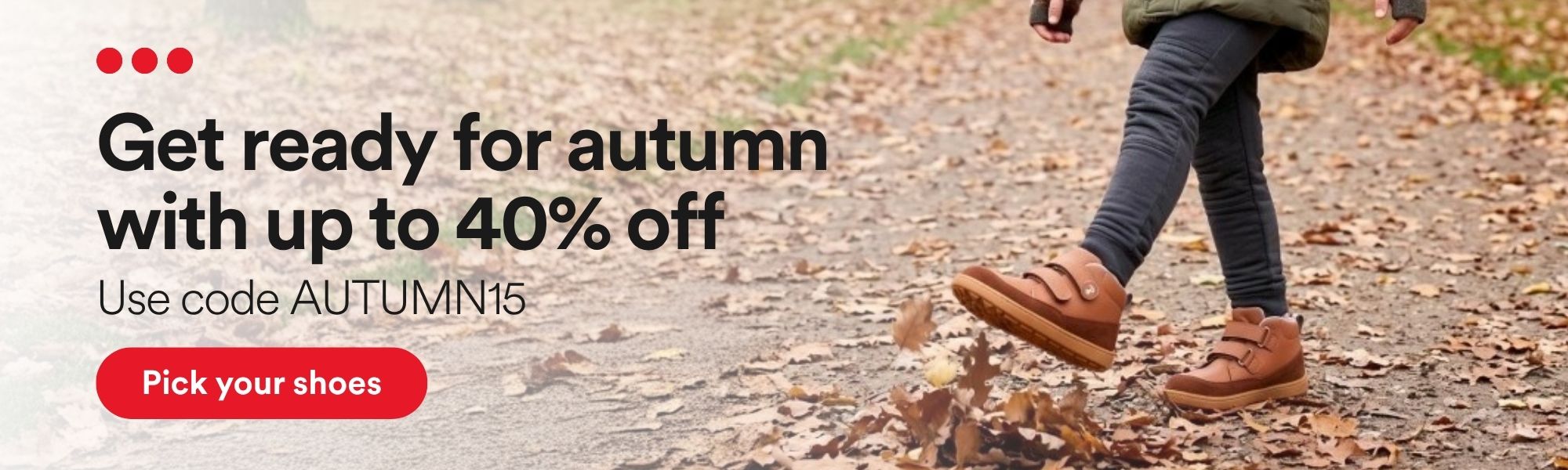 Get ready for autumn – up to 40% off with code