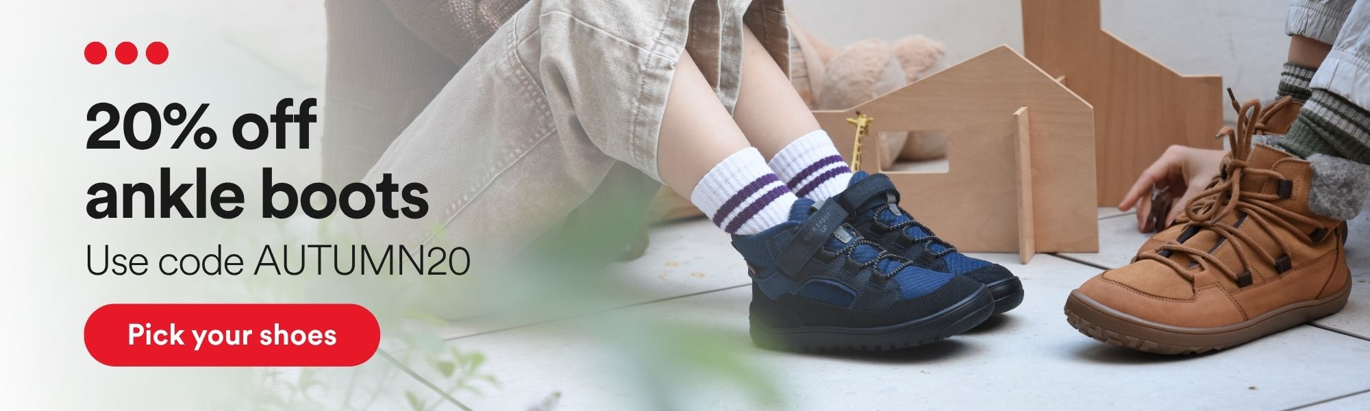 20% off ankle boots with code AUTUMN20