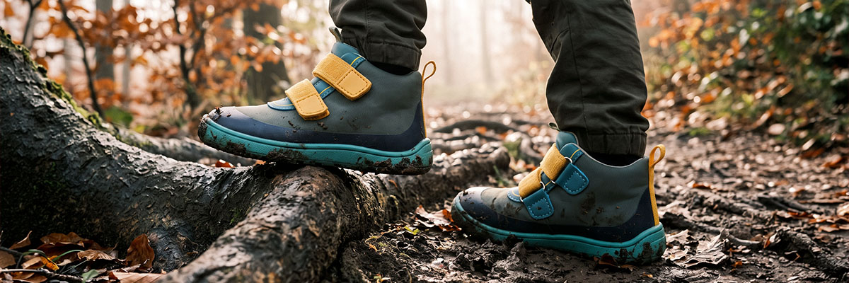Kids' barefoot boots by Protetika