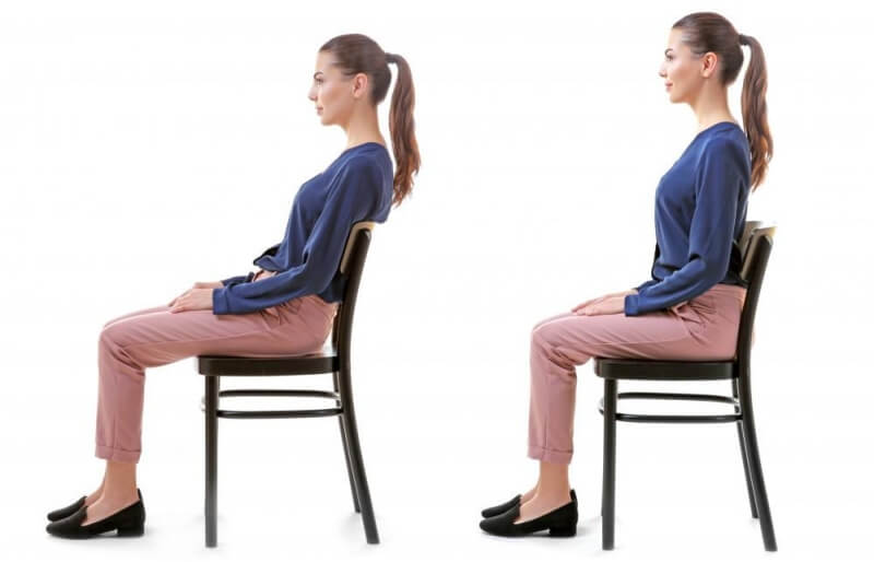 how to sit properly