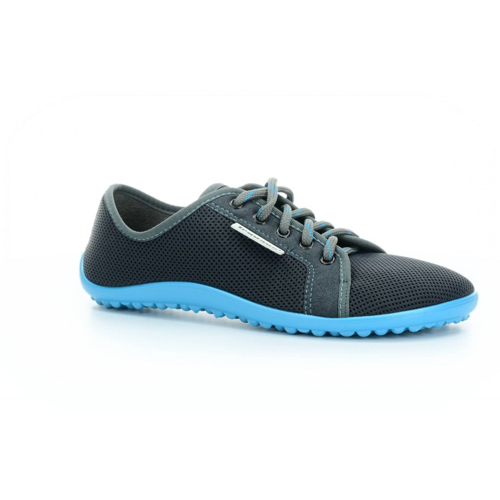 Leguano Aktiv antracit shoes with turquoise sole | www.footic.com