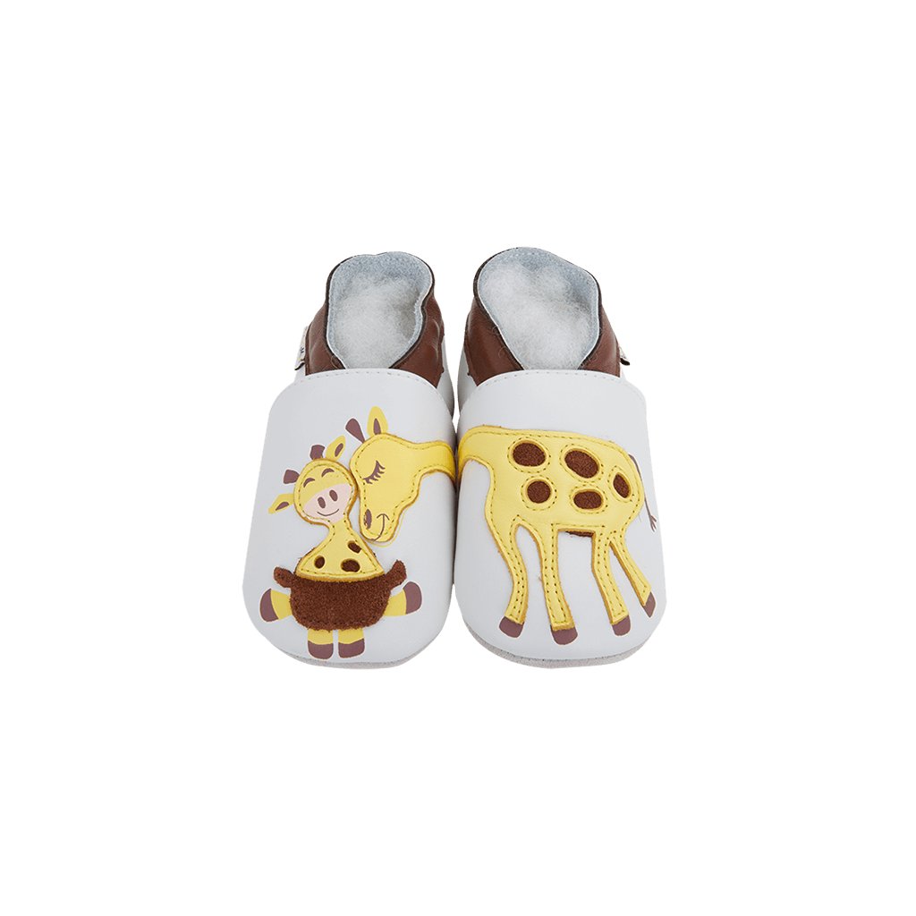 Lait et Miel Giraffe Pet Calin de girafes Soft Sole Shoes www.footic