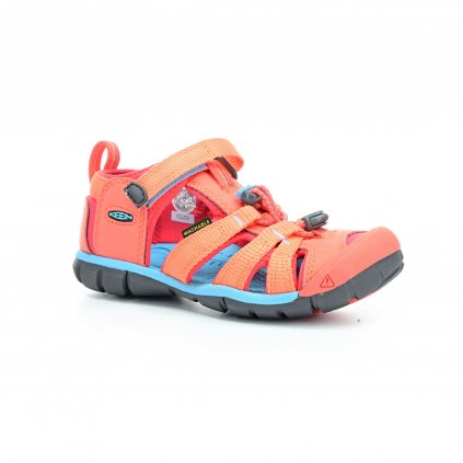 sandály Keen Seacamp Coral/Poppy red K (CNX) (EU size 22, Inner shoe length 140, Inner shoe width 62)