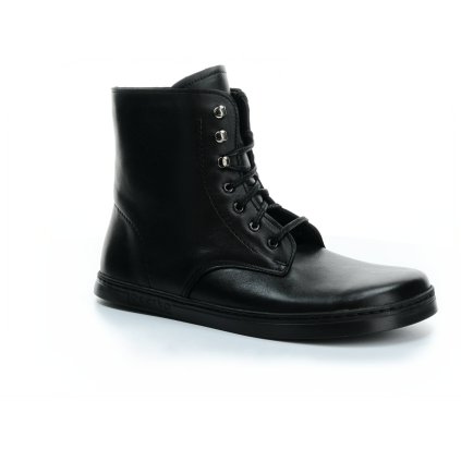 Peerko Frost Black kotníkové barefoot boty (EU size 37, Inner shoe length 239, Inner shoe width 95)