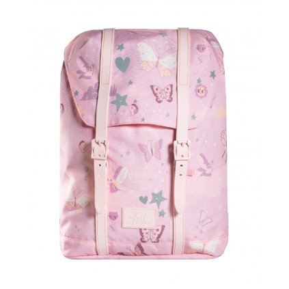 Ergonomic school backpack Frii of Norway 22L Pink Butterfly