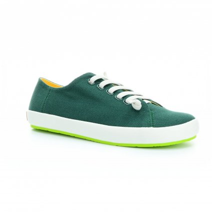 green canvas sneakers