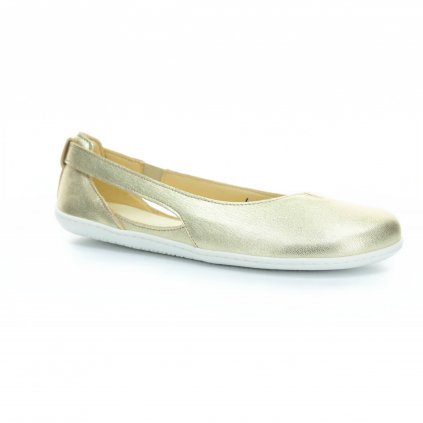 golden ballerina shoes