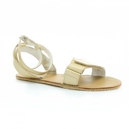 ladies golden sandals