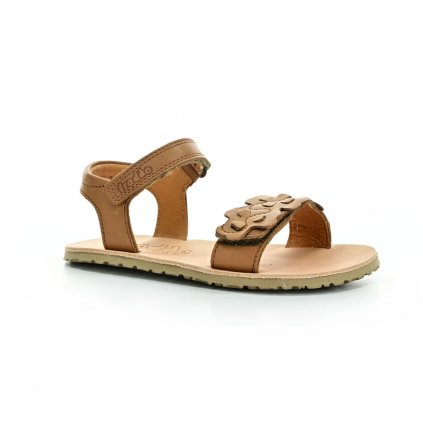 Froddo G3150265-1 AD Flexy Flowers Brown barefoot sandály (EU size 37, Inner shoe length 246, Inner shoe width 86)