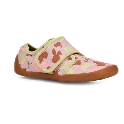 Affenzahn Slipper Cotton Movy Deer barefoot tenisky (EU size 21, Inner shoe length 140, Inner shoe width 59)