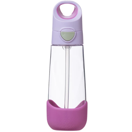 Drinking bottle with straw 600 ml - sugar plum - little Shoes
