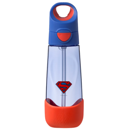 Drinking bottle with straw 600 ml - Superman - little Shoes