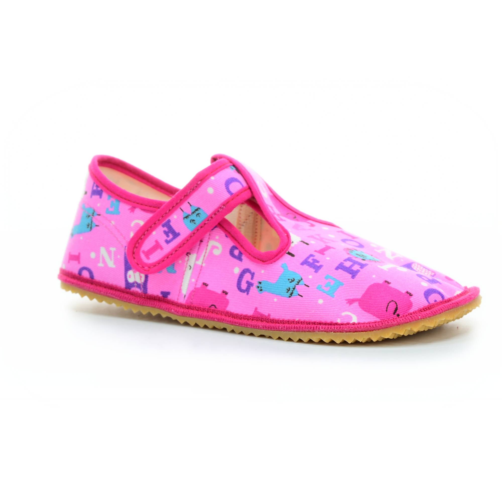 slippers Beda pink letter (BF-060010/W) | www.footic.com