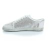 silver white sneakers