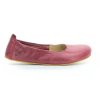 burgundy barefoot ballerinas