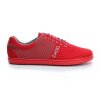red sneakers to town