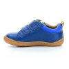 blue leather shoes