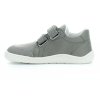 gray leather sneakers