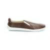 brown slip-on shoes