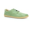 green leather barefoot shoes